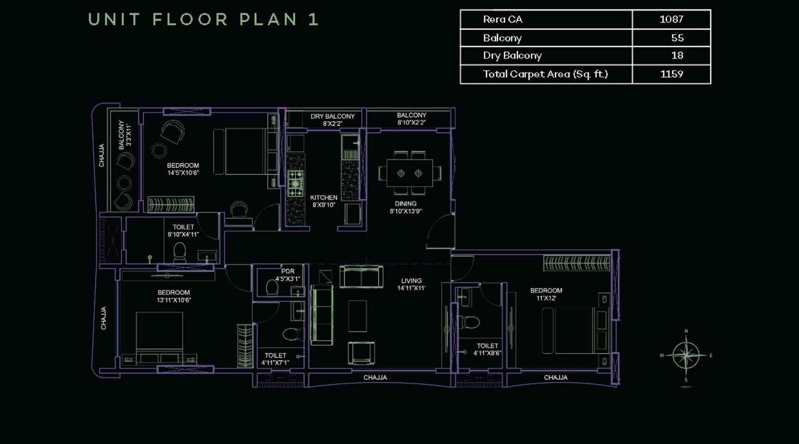 Sayaji-Mio-Solace-3-BHK-Unit-Floor-plan-1159-sqft